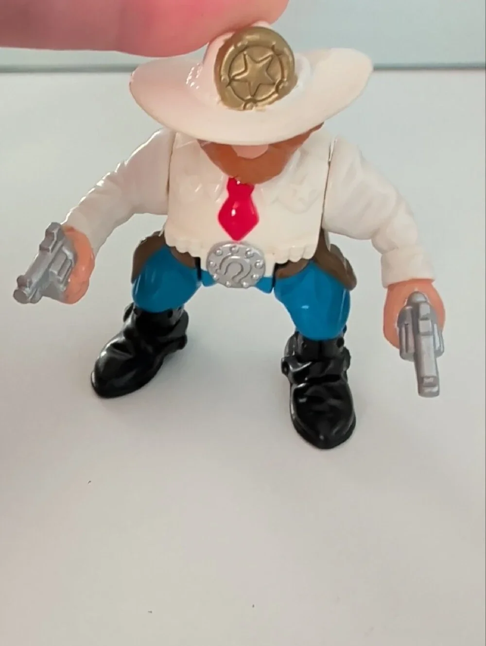 Fisher Price Great Adventures Cow Cowboy Action Figure Vintage '96